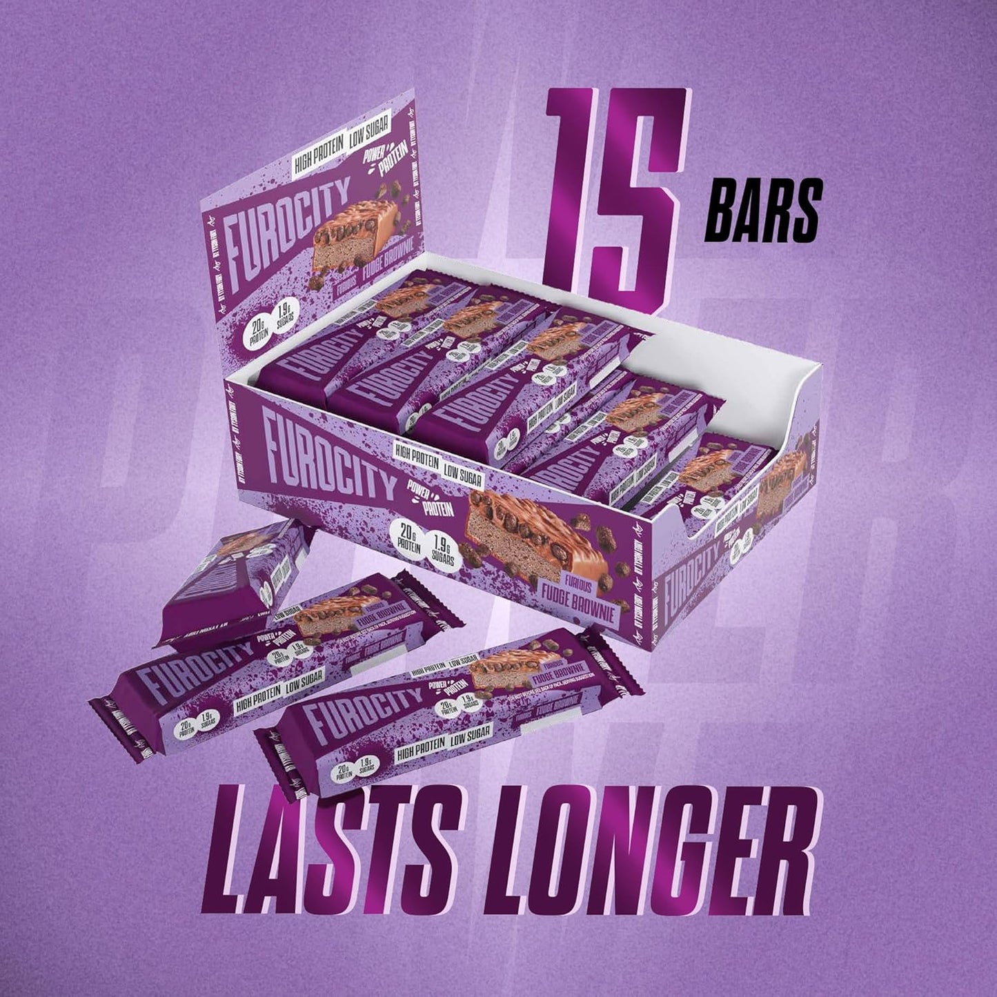 FUROCITY - Protein Bar - Fudge Brownie - 15 Pack