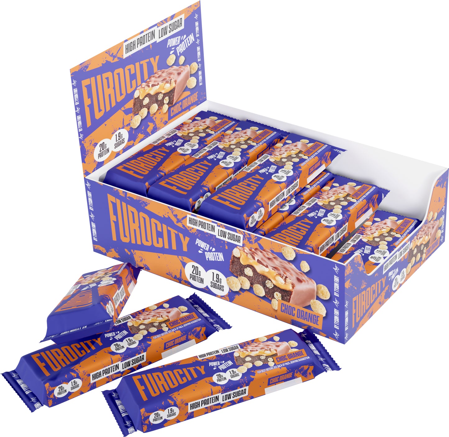 FUROCITY - Protein Bar - Chocolate Orange - 15 Pack