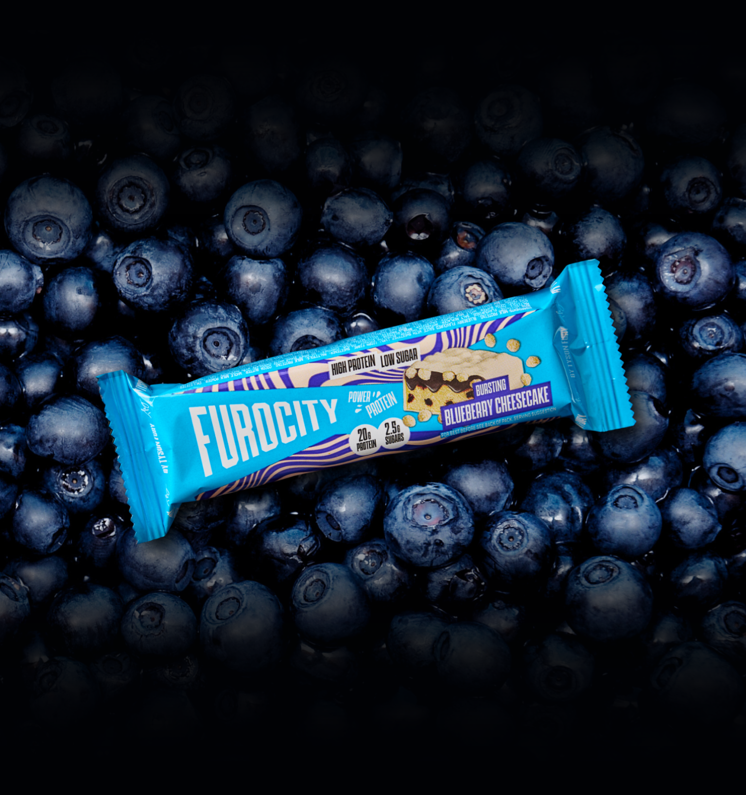Furocity Blueberry Cheesecake Protein Bar Hero Banner