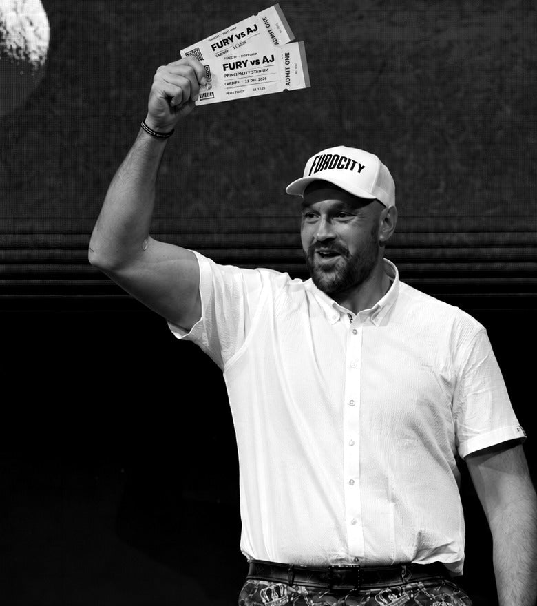 Tyson Fury raising two Furocity prize tickets